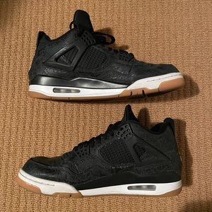 Jordan 4 Retro Laser Black Gum Sz 10 Men’s